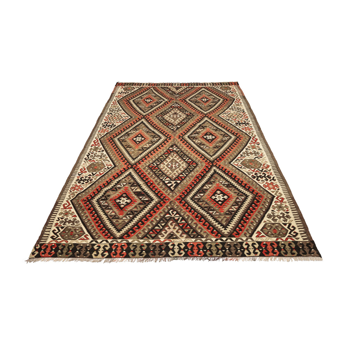 Movenda - (5'4''  x 9') Vintage Turkish Kilim