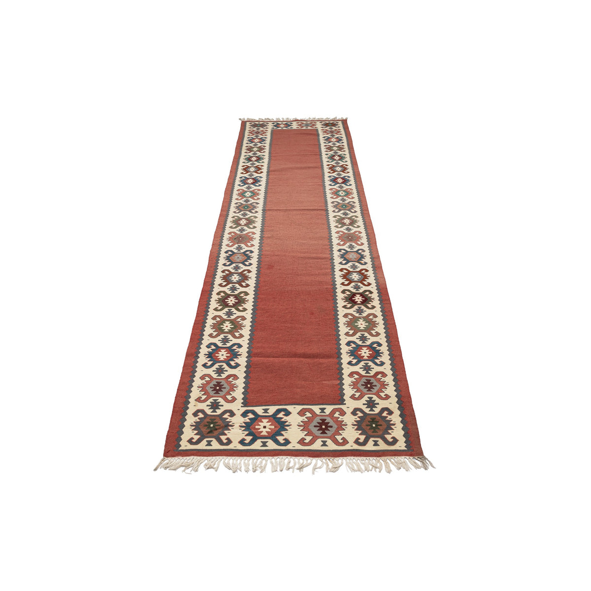 Pella - (2'8''  x 10') Vintage Turkish Kilim Runner