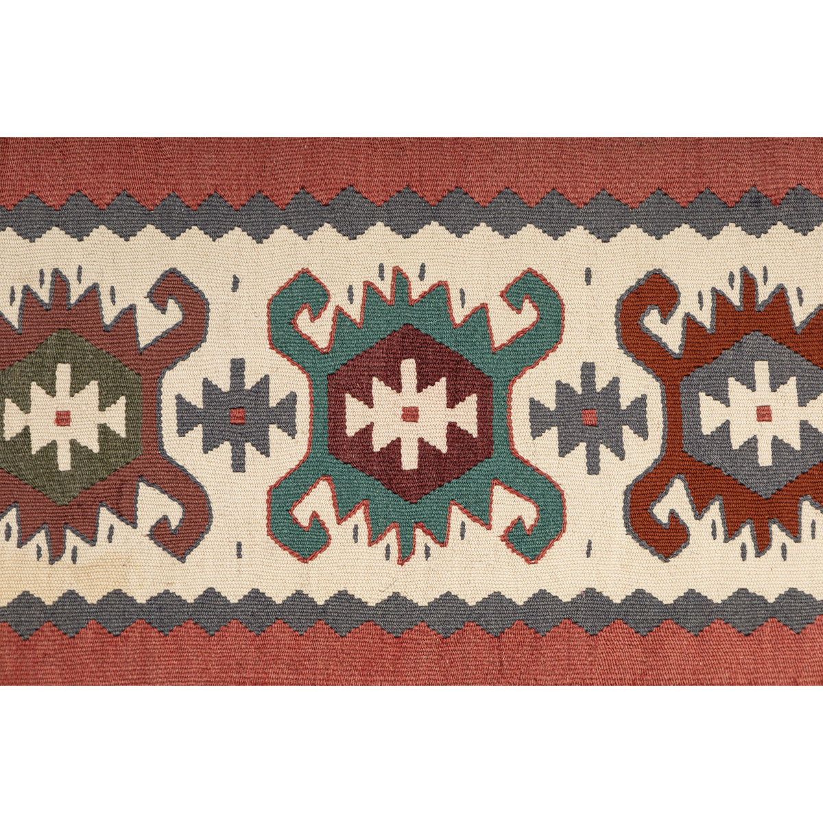 Pella - (2'8''  x 10') Vintage Turkish Kilim Runner