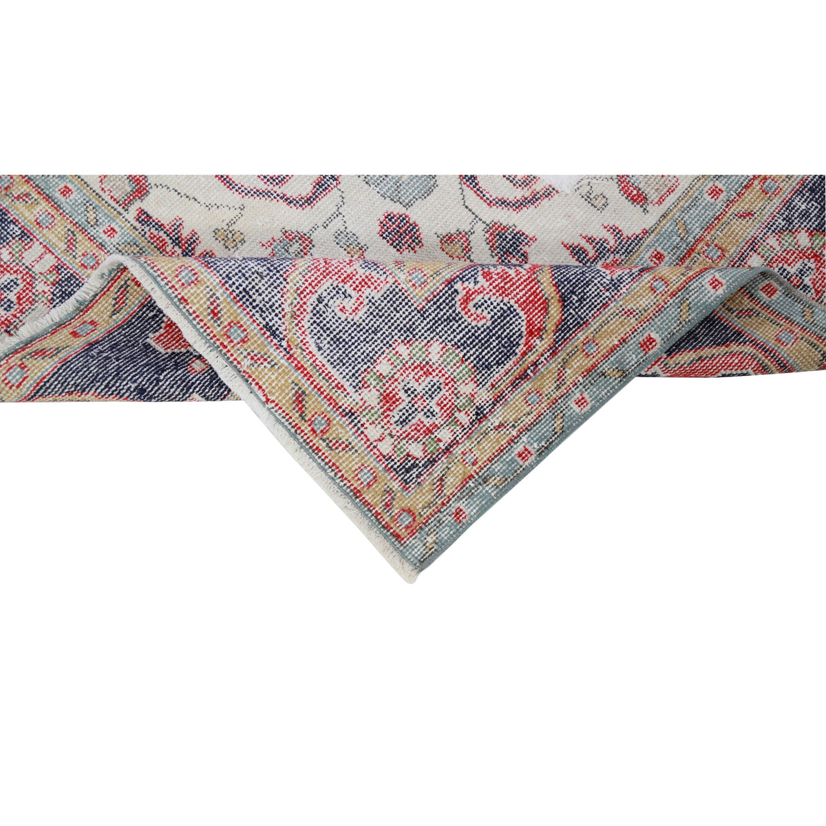 Mentigan - (6'9'' x 10'8'') Vintage Turkish Rug