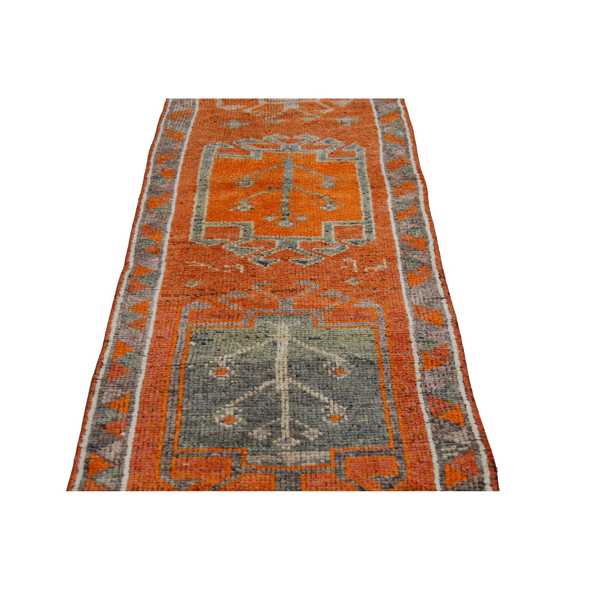 Kandeh - (2'9" x 11') Vintage Turkish Runner Rug