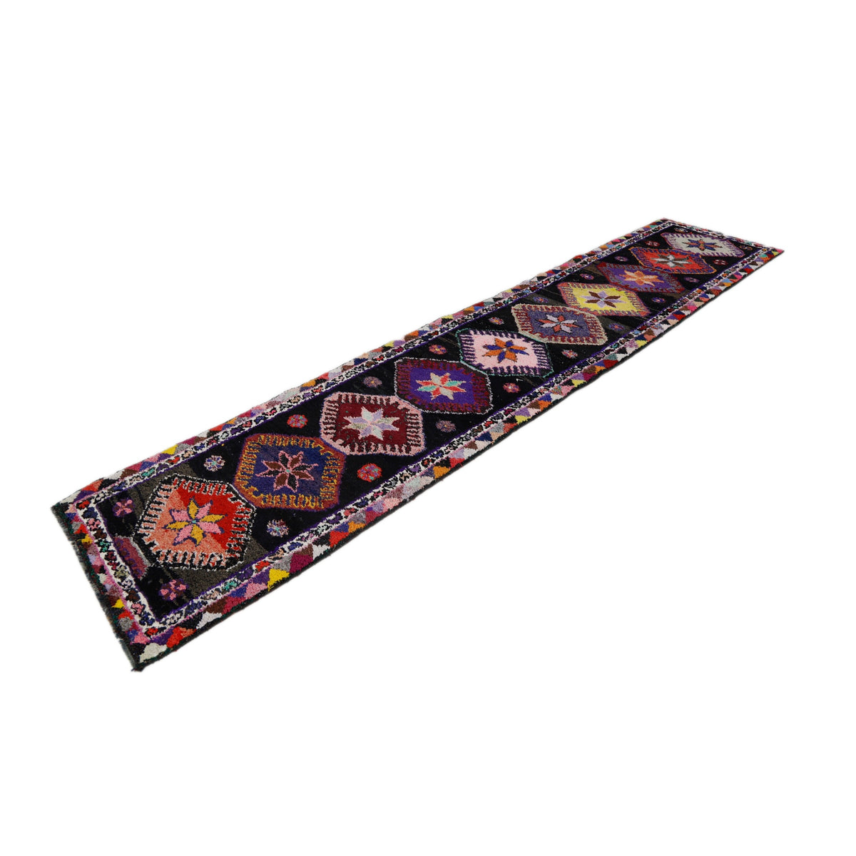 Bardha - (2'9" x 13'1") Vintage Turkish Runner Rug