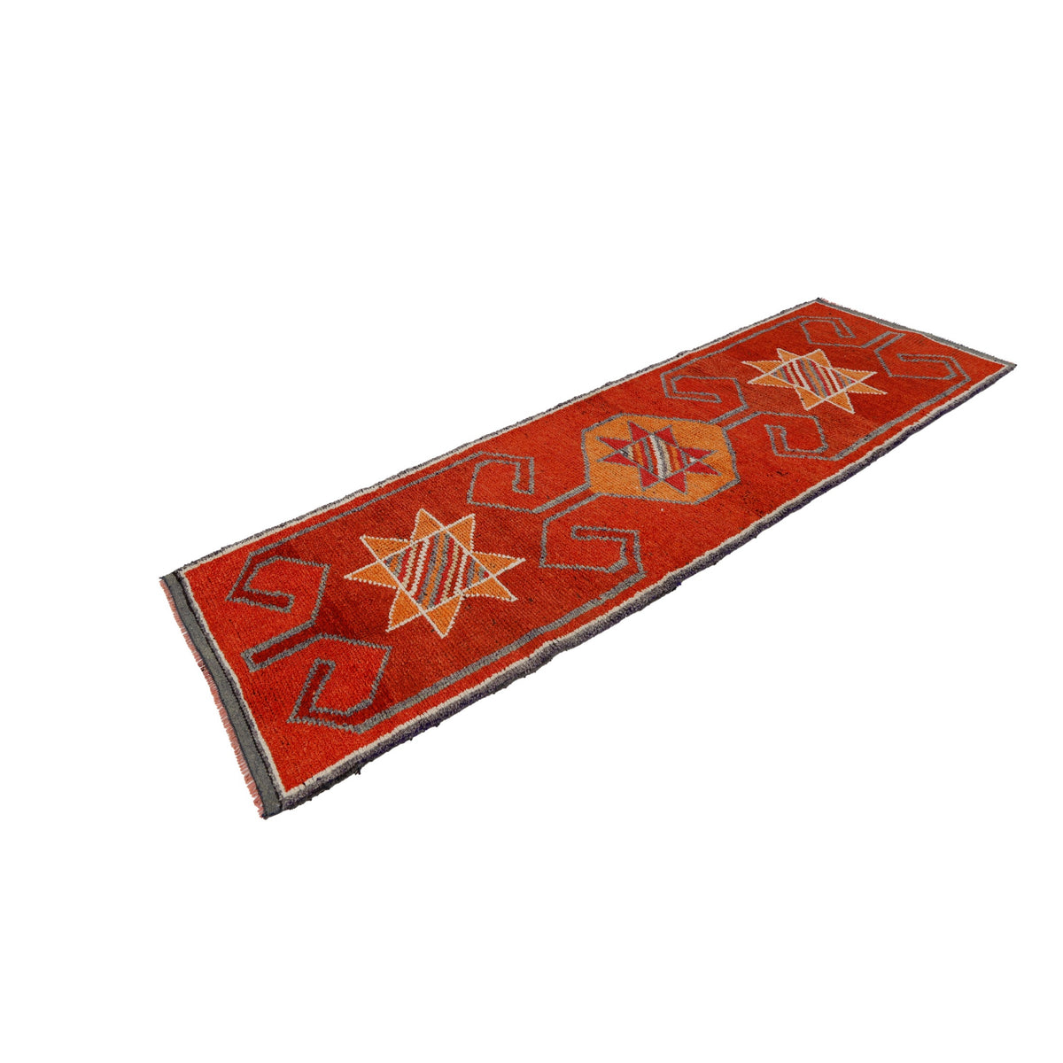 Vartana - (3'1" x 9'11") Vintage Turkish Runner Rug