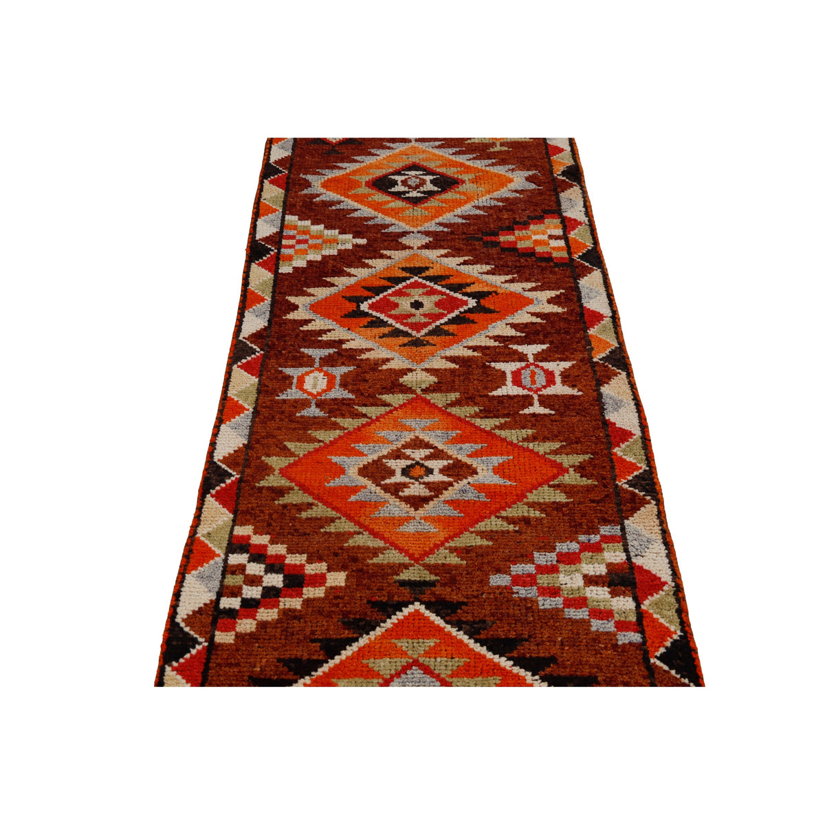 Vardaho - (2'11" x 13'1") Vintage Turkish Runner Rug