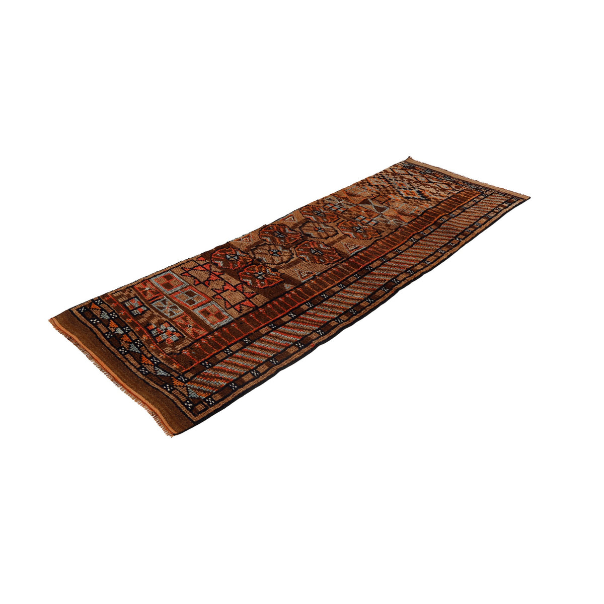 Halilu - (3'1" x 8'6") Vintage Turkish Runner Rug