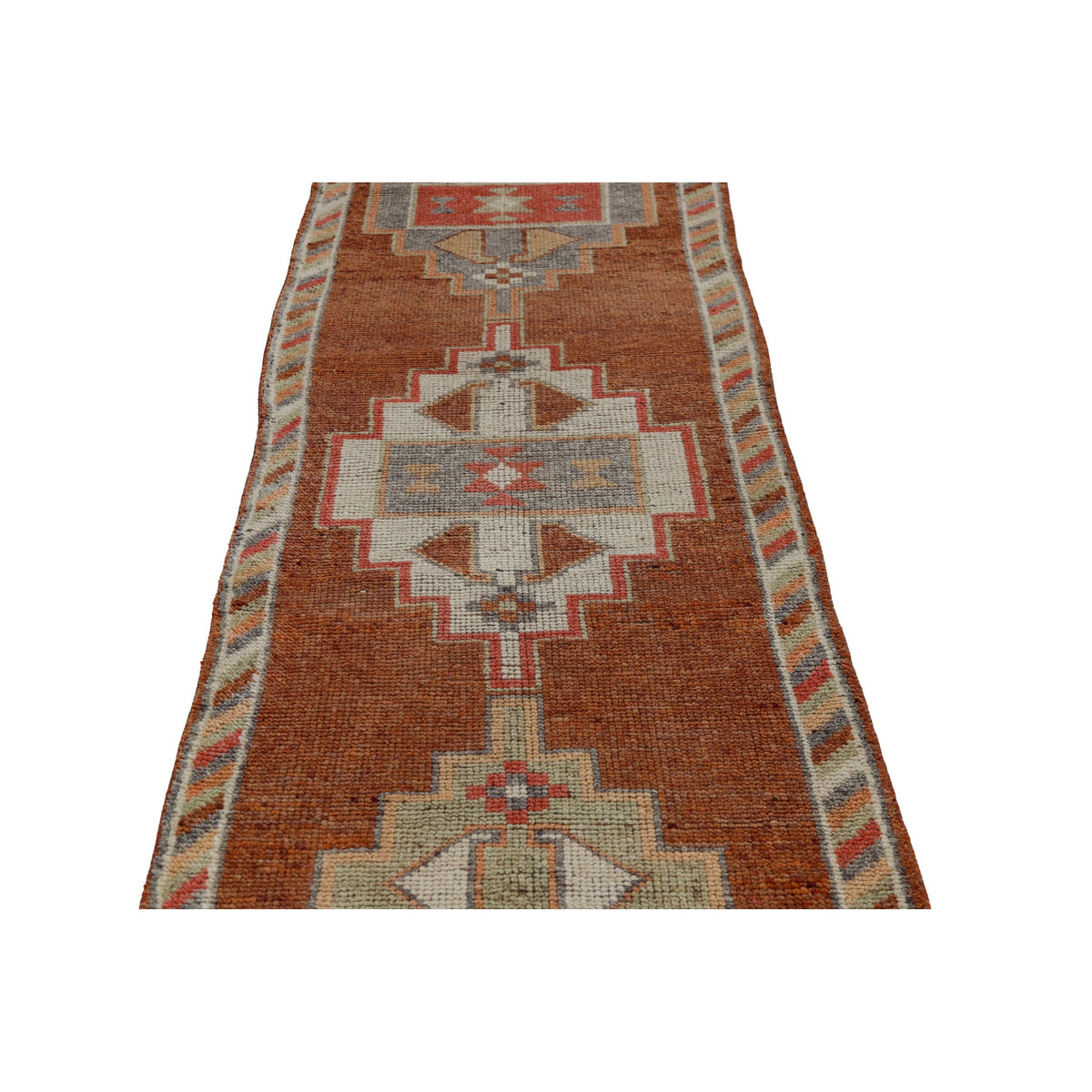 Chenak - (2'11" x 12'6") Vintage Turkish Runner Rug