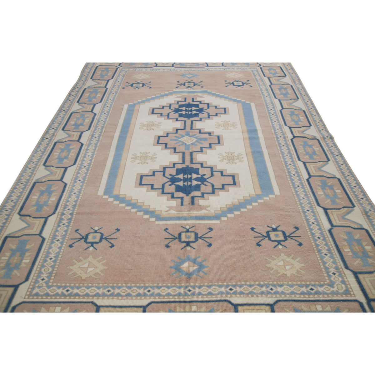 Simei - (6'11'' x 9'11'') Vintage Turkish Rug