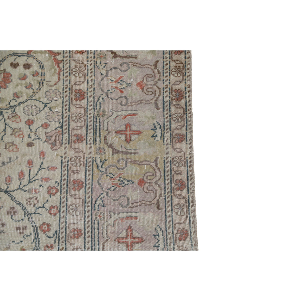 Maahad - (6'7'' x 9'6'') Vintage Turkish Rug