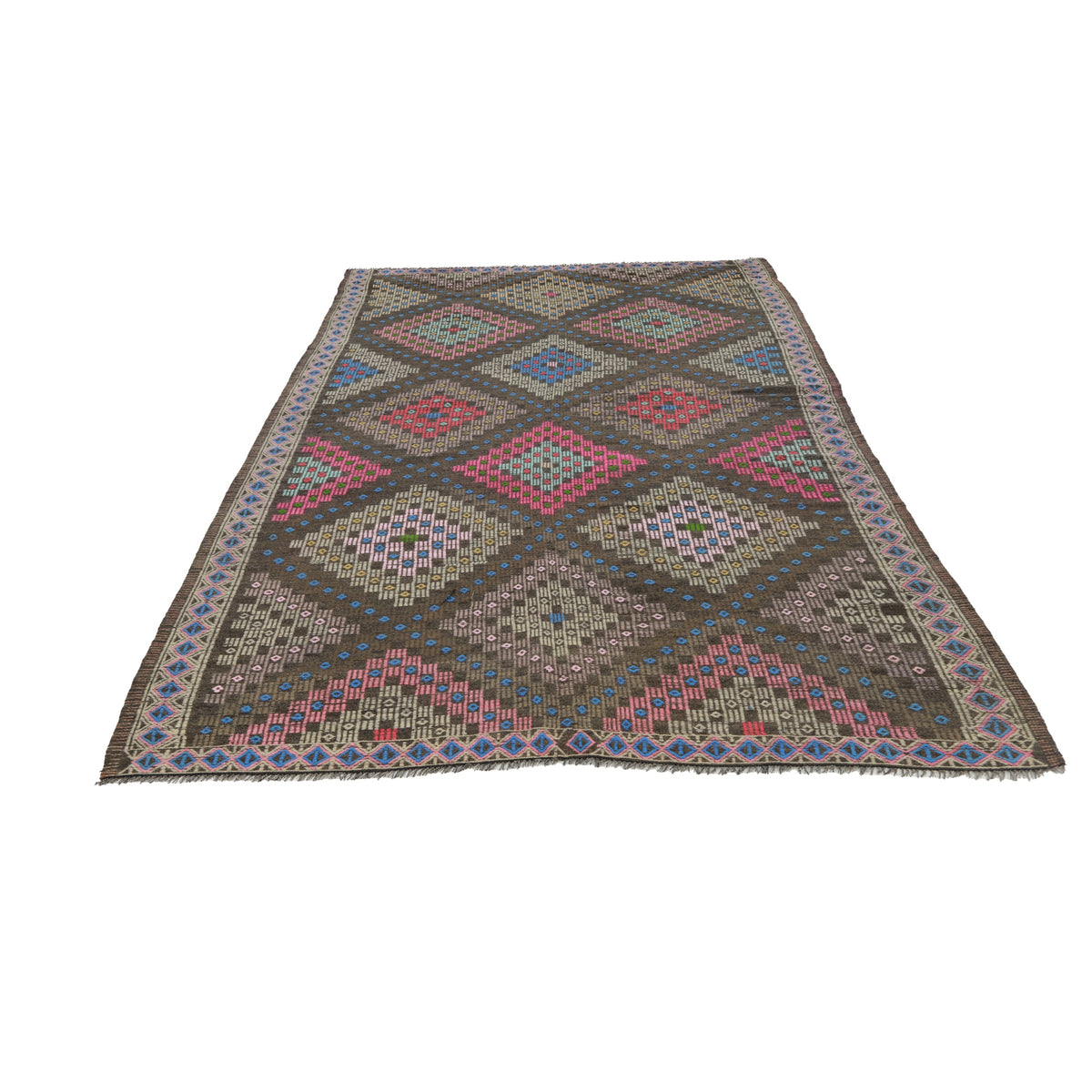 Baluken - (6'2'' x 11'3'') Vintage Turkish Kilim