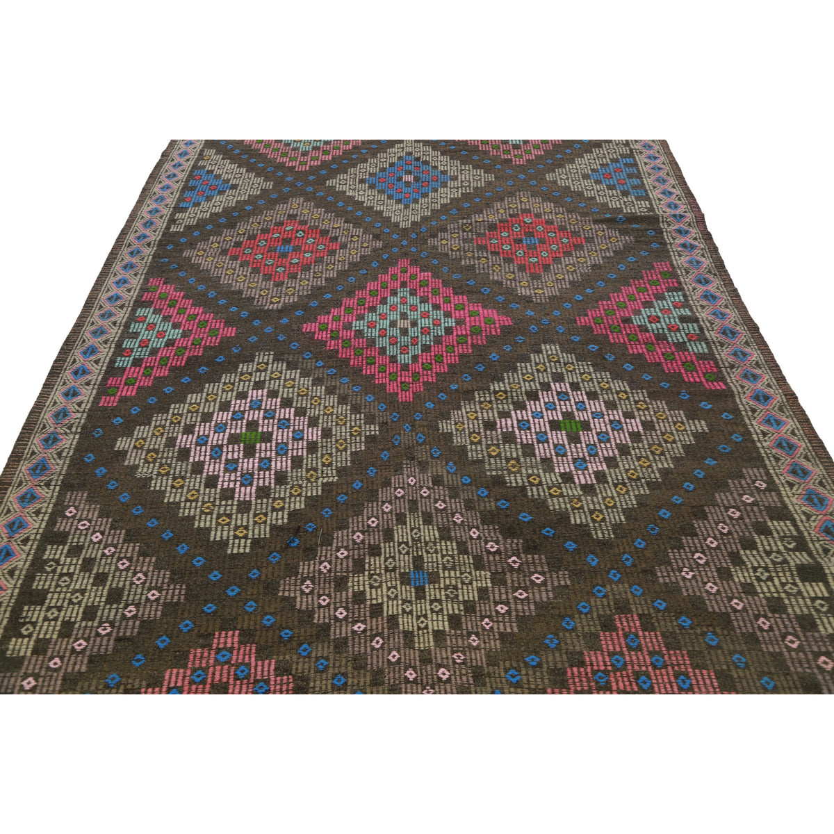 Baluken - (6'2'' x 11'3'') Vintage Turkish Kilim