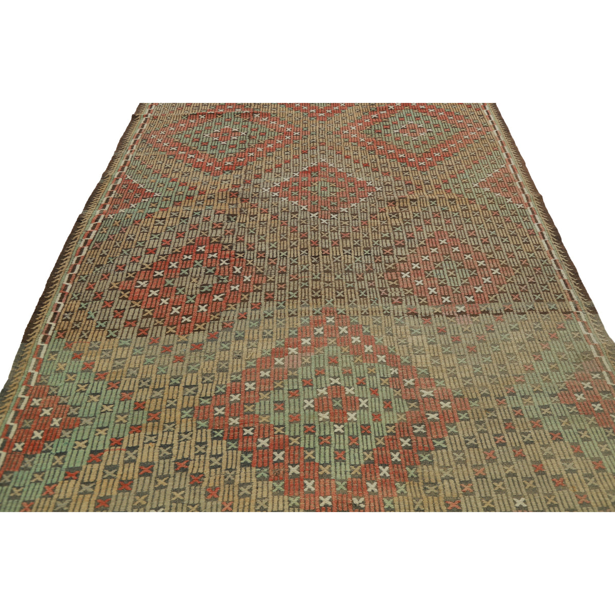 Rambosa - (5'10'' x 9'8'') Vintage Turkish Kilim