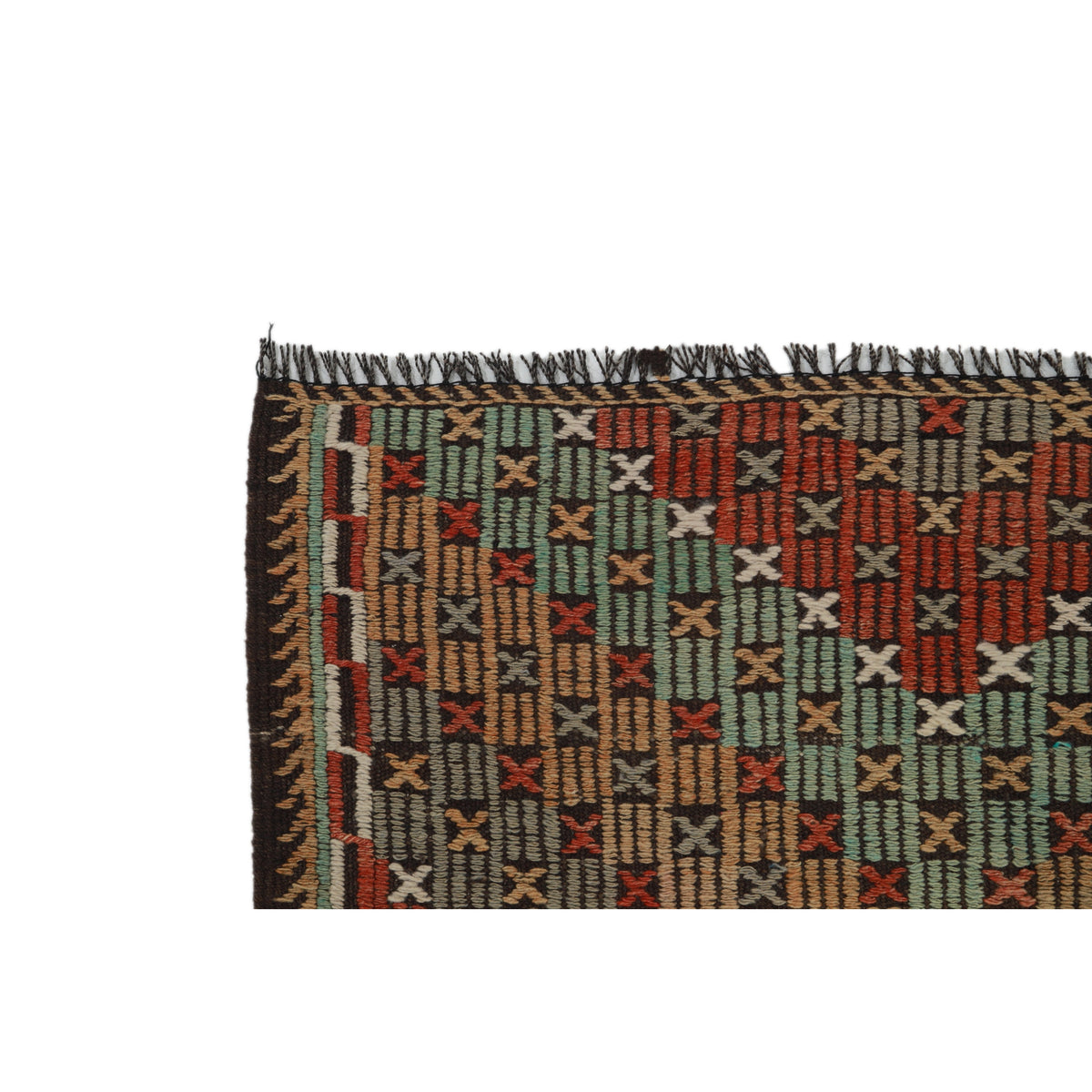 Rambosa - (5'10'' x 9'8'') Vintage Turkish Kilim