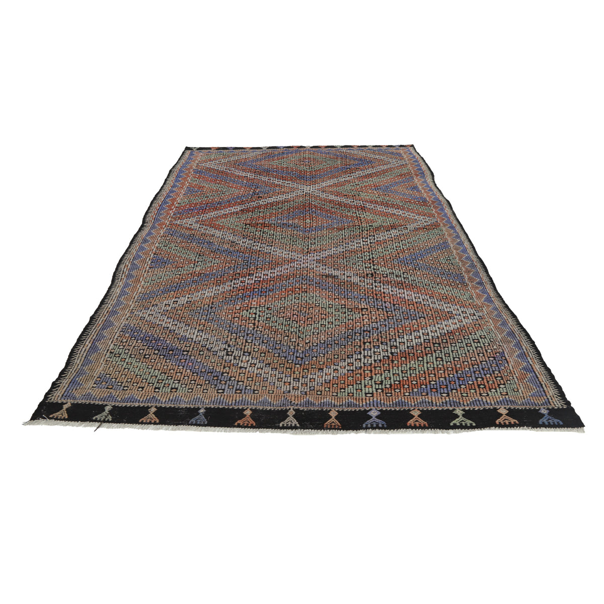 Manador - (6'6'' x 11'9'') Vintage Turkish Kilim