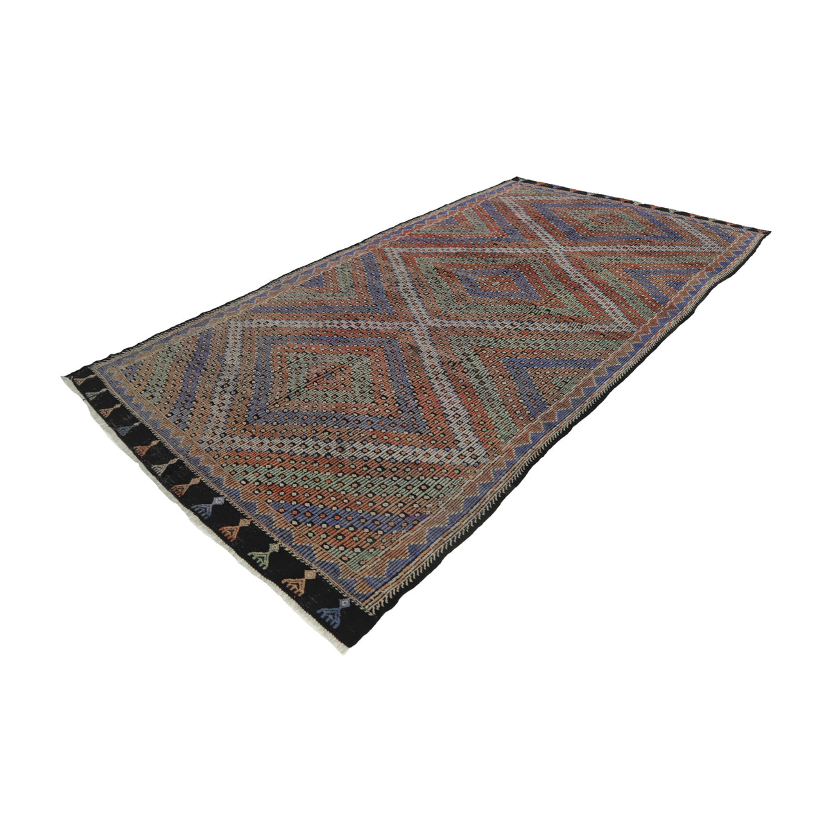 Manador - (6'6'' x 11'9'') Vintage Turkish Kilim