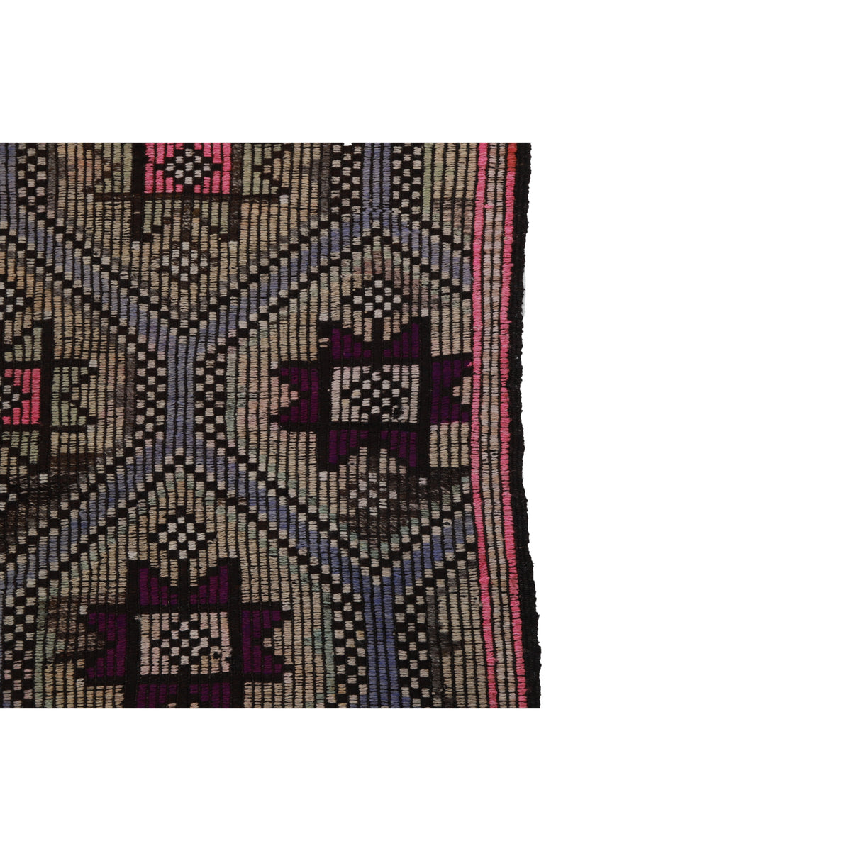 Margasari  - (6'4'' x 9'6'') Vintage Turkish Kilim