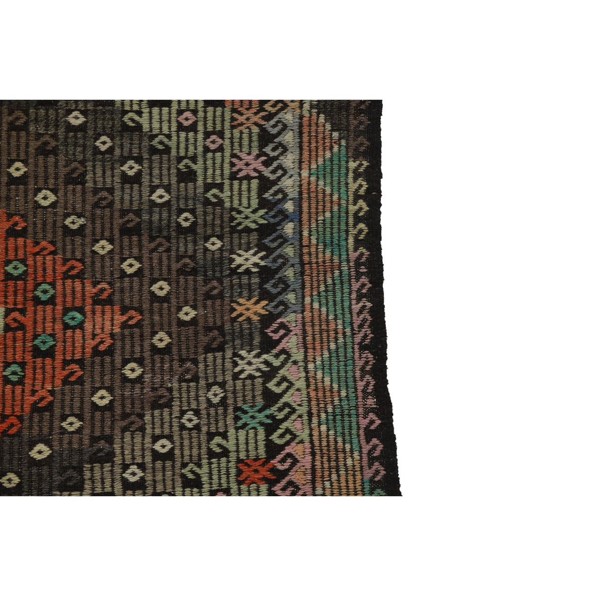 Semaras - (6' x 8') Vintage Turkish Kilim