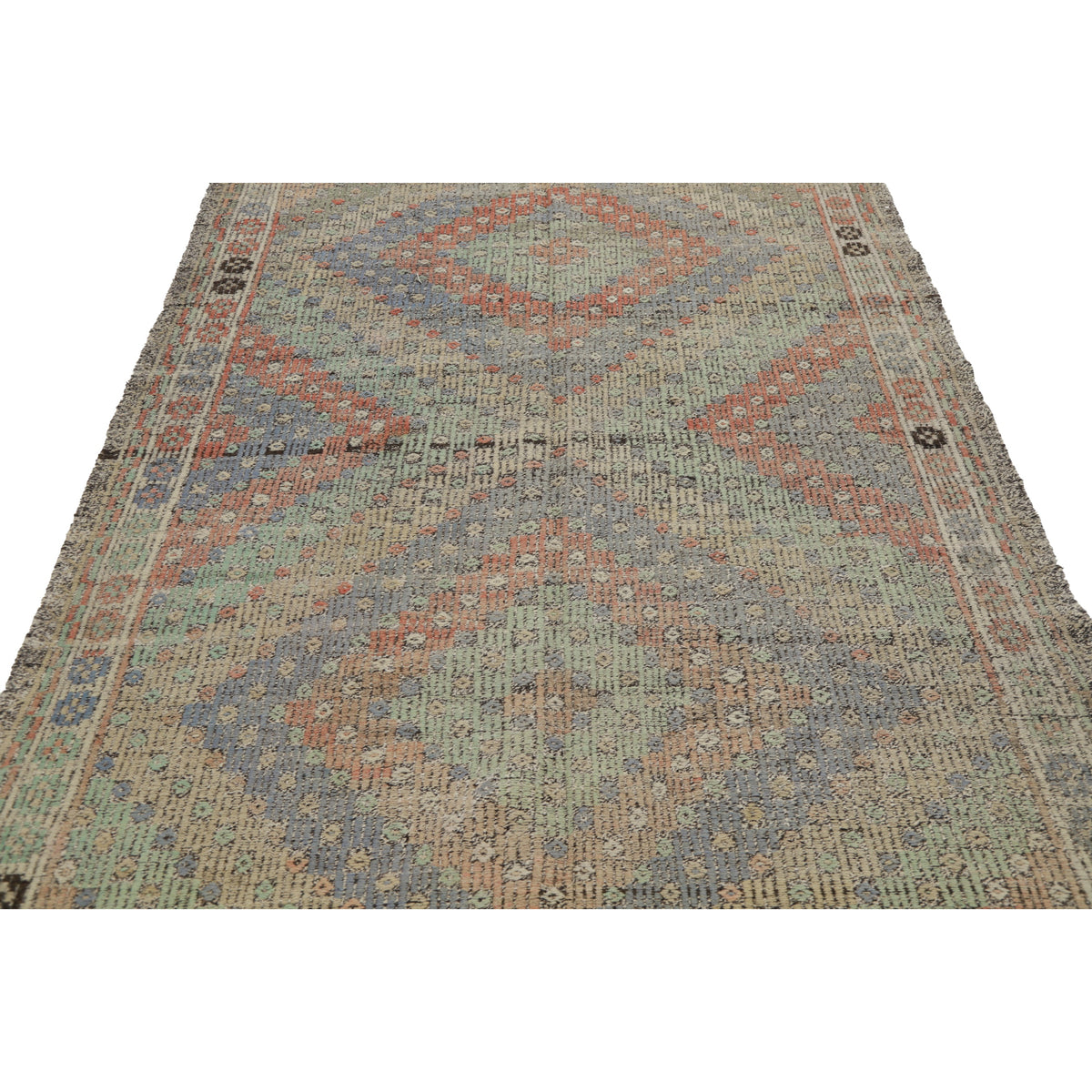 Pontian - (5'4'' x 9'4'') Vintage Turkish Kilim