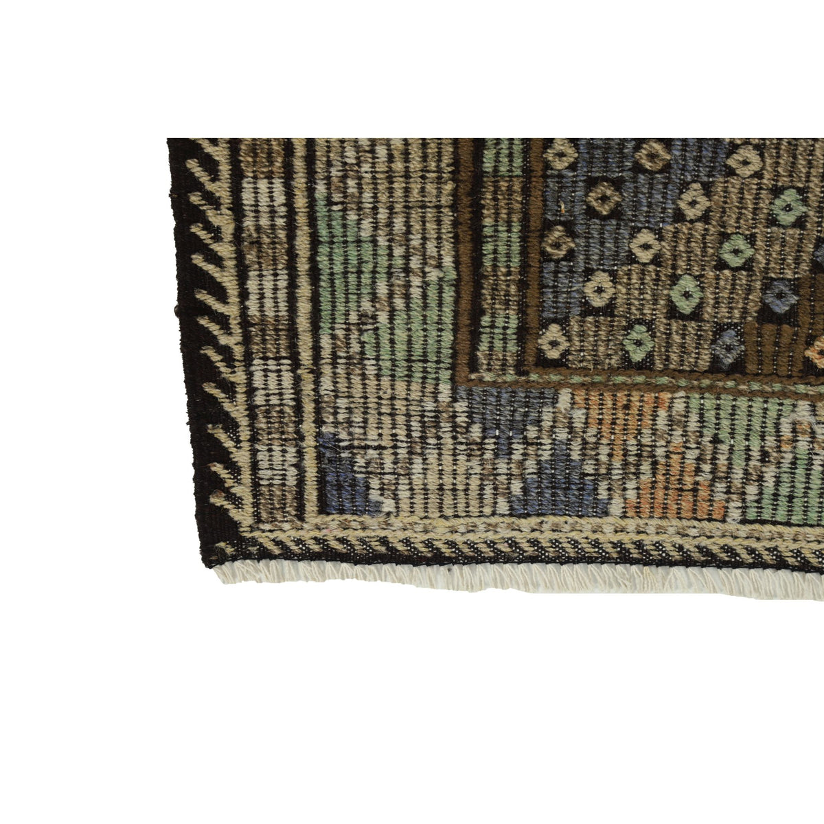 Bernama - (5'8'' x 9'10'') Vintage Turkish Kilim