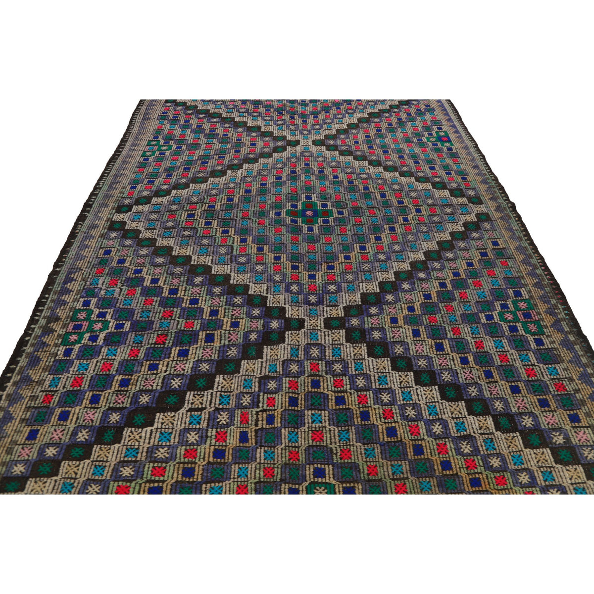 Rumah - (6'8'' x 9'4'') Vintage Turkish Kilim