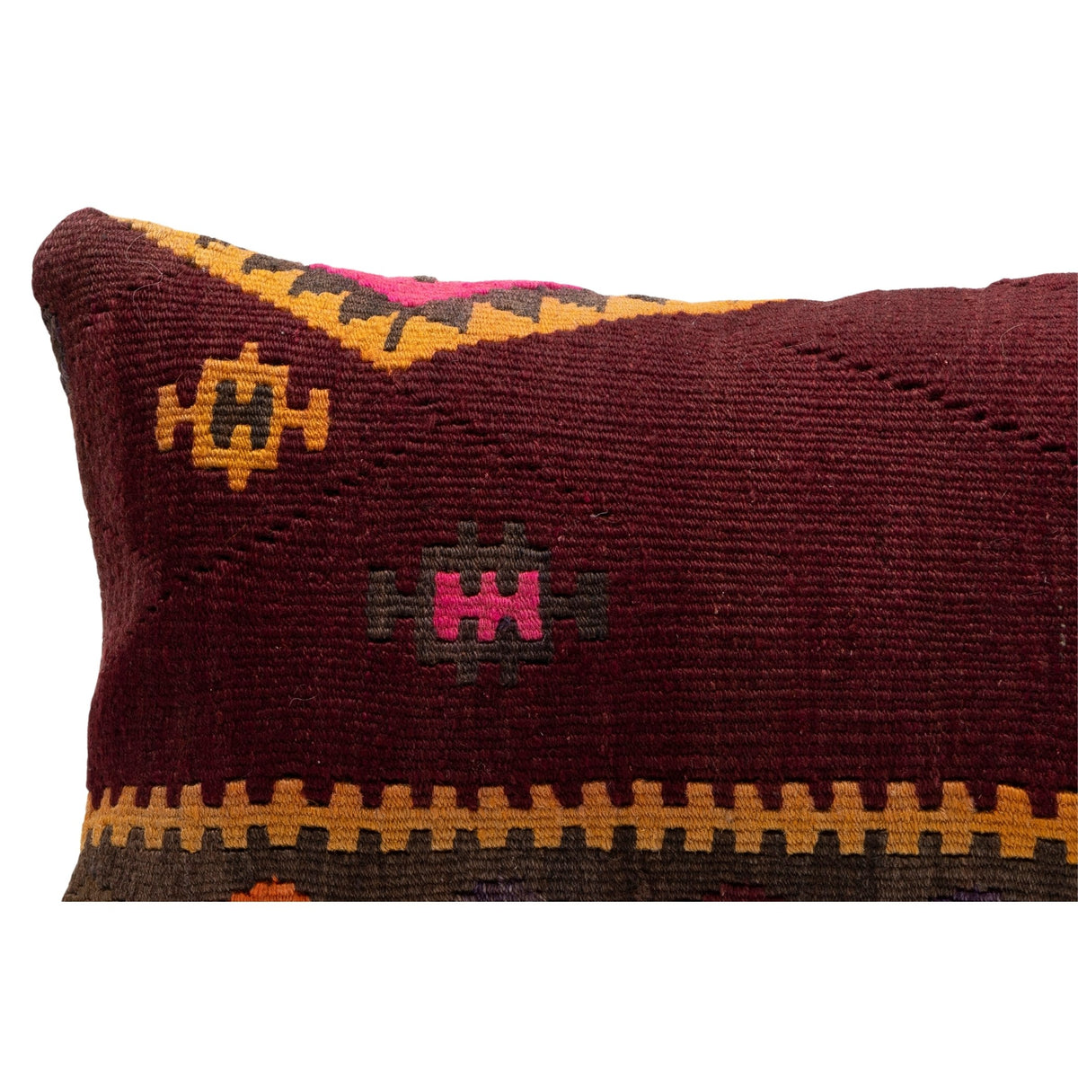 Authentic Neutral Kilim Pillow Case 12" x 20"