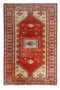 3' x 4'11" Vintage Small Turkish Beige Red Rug