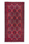 2'11" x 6'1" Vintage Red Geometric Design Rug