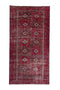 3'5" x 6'11" Vintage Red Small Area Rug