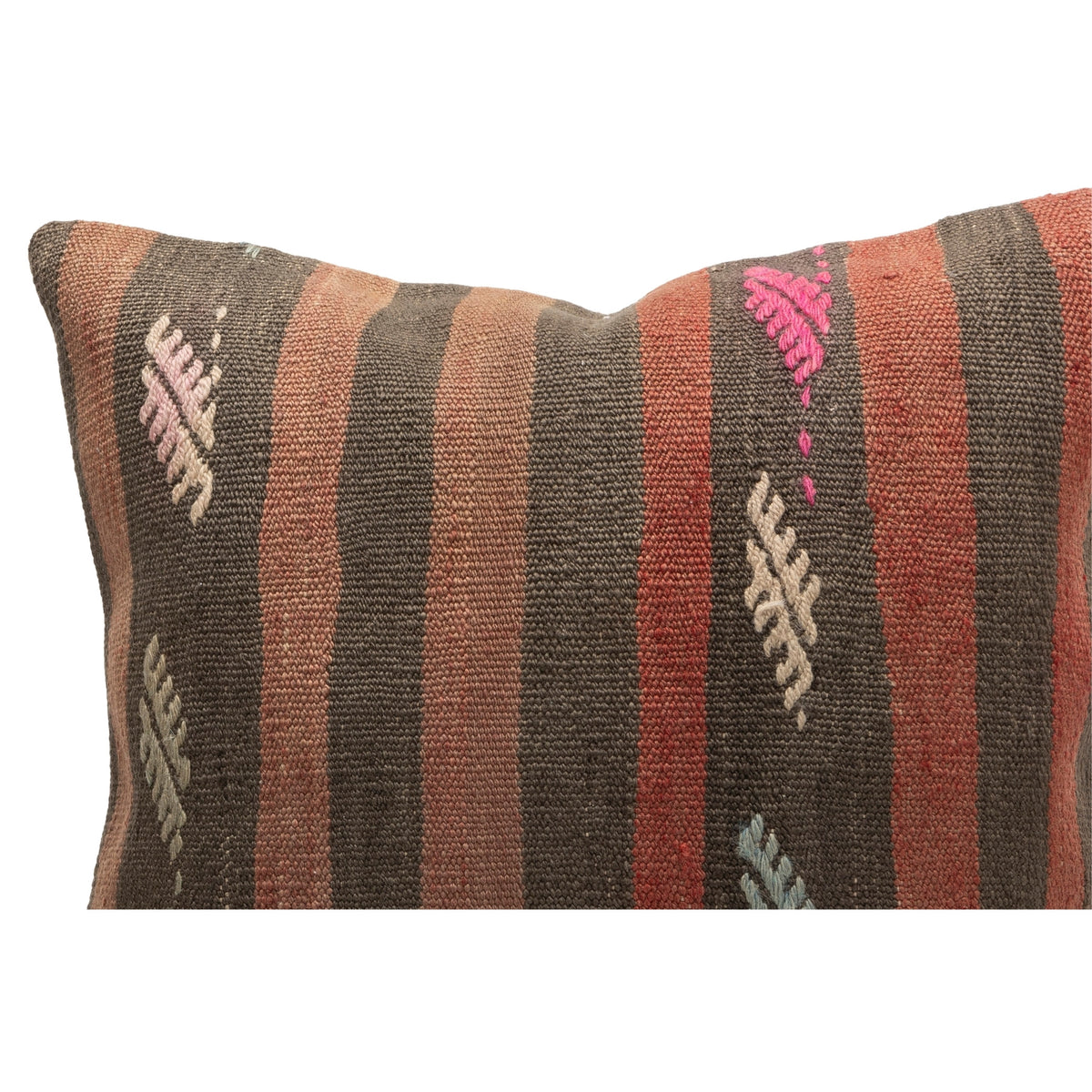 Striped Handmade Kilim Cushion Cover 20" x 20"