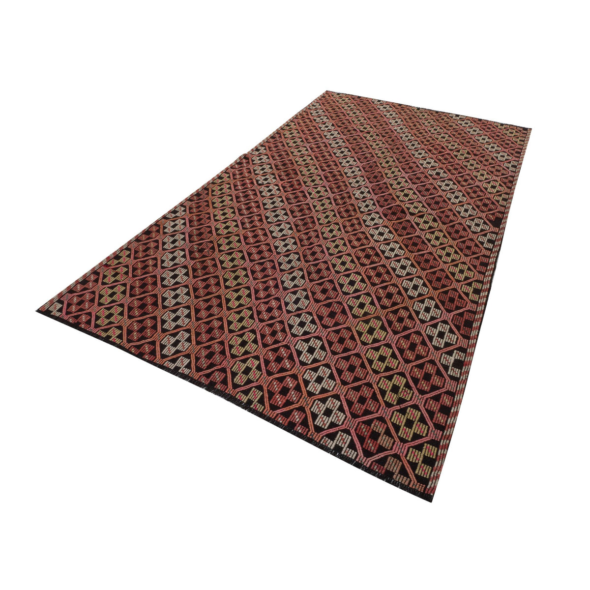 Rata - (5'8'' x 9'10'') Vintage Turkish Kilim