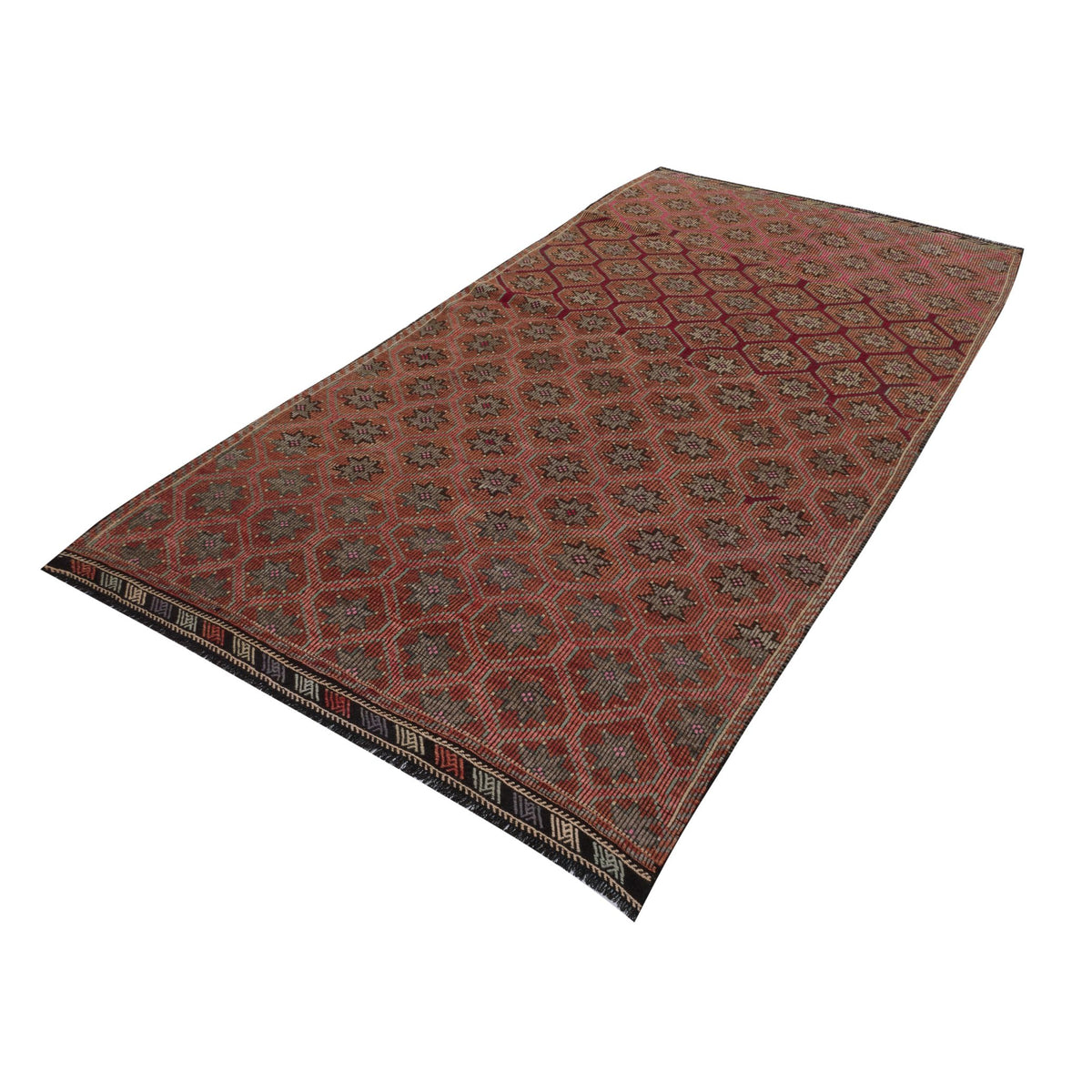 Nyeri  - (5'4'' x 10'4'') Vintage Turkish Kilim