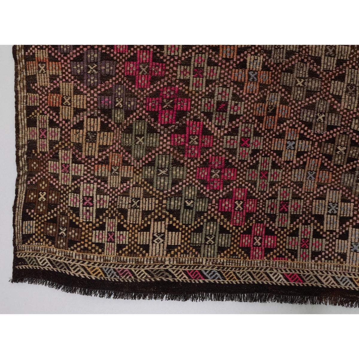 Sericho - (5'2'' x 10'9'') Vintage Turkish Kilim