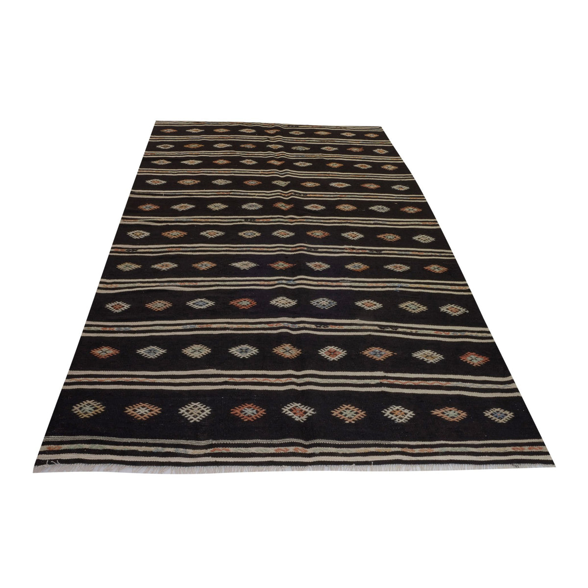 Sabuli - (6'2'' x 10'2'') Vintage Turkish Kilim