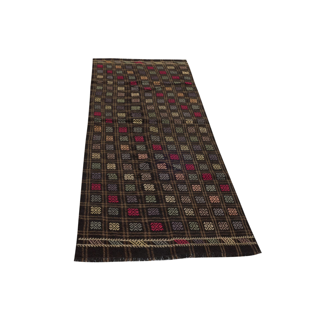 Usangi - (2'11'' x 8'4'') Vintage Turkish Kilim