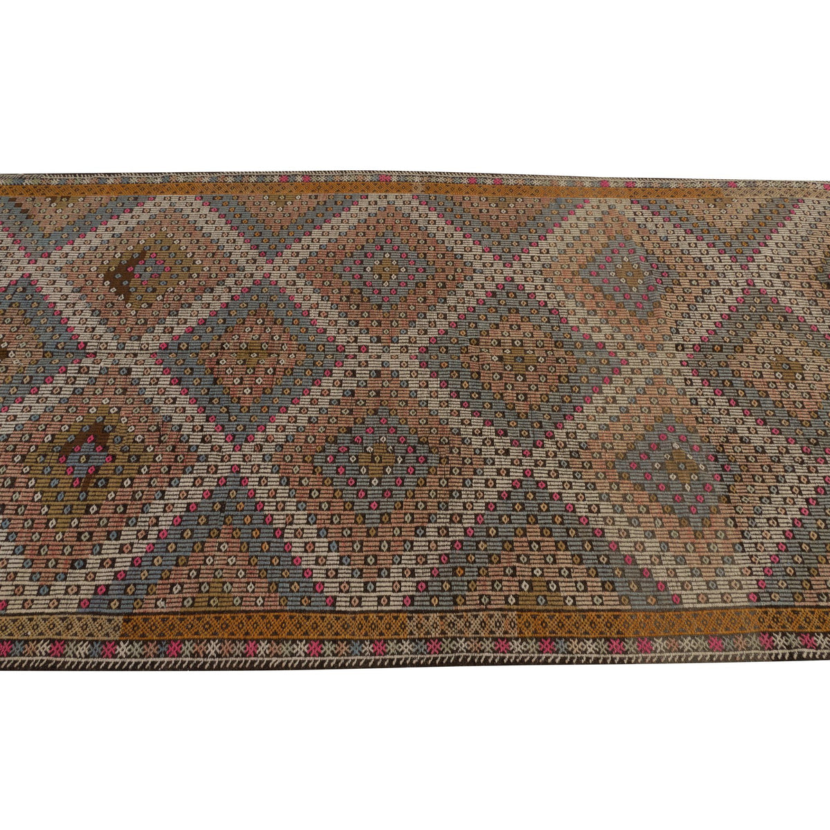 Engaru - (5'10'' x 12'4'') Vintage Turkish Kilim