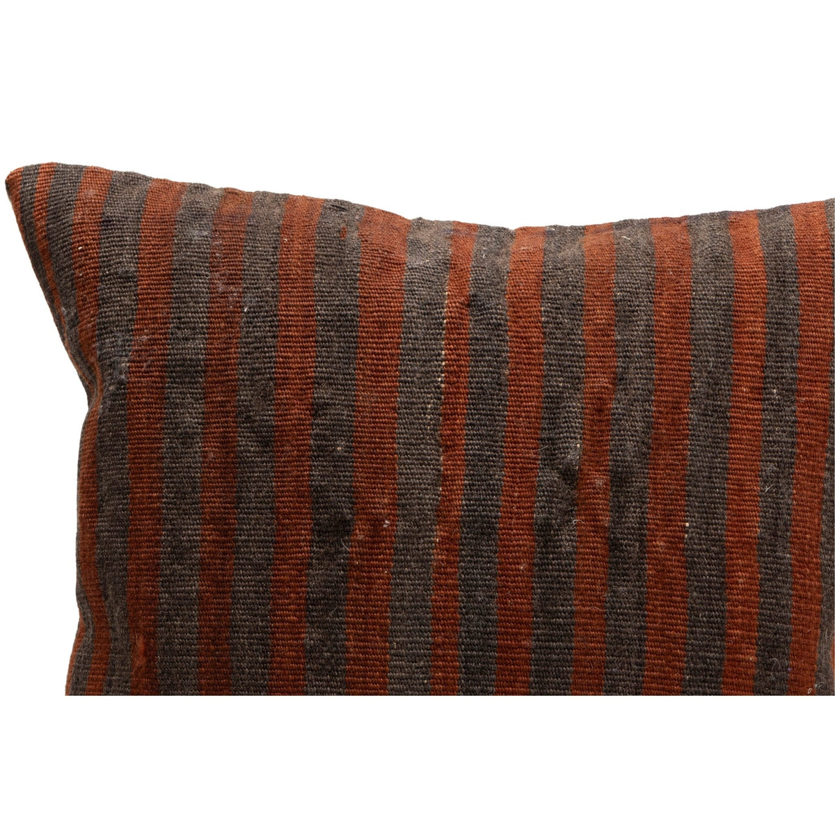 Striped Neutral Kilim Throw Pillow Cover 16" x 16"