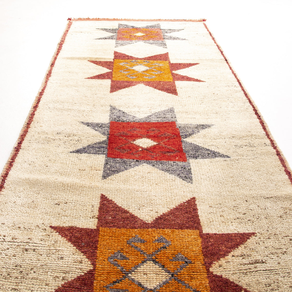 Nakoni - (3'3" x 11'11") Vintage Turkish Runner Rug