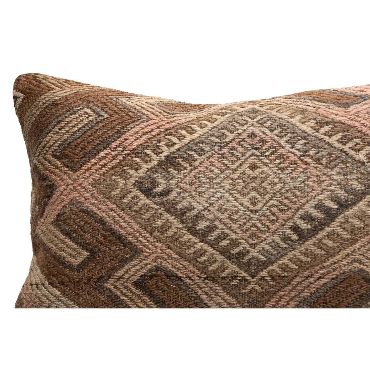 Oriental Geometric Kilim Throw Pillow Case 16" x 24"