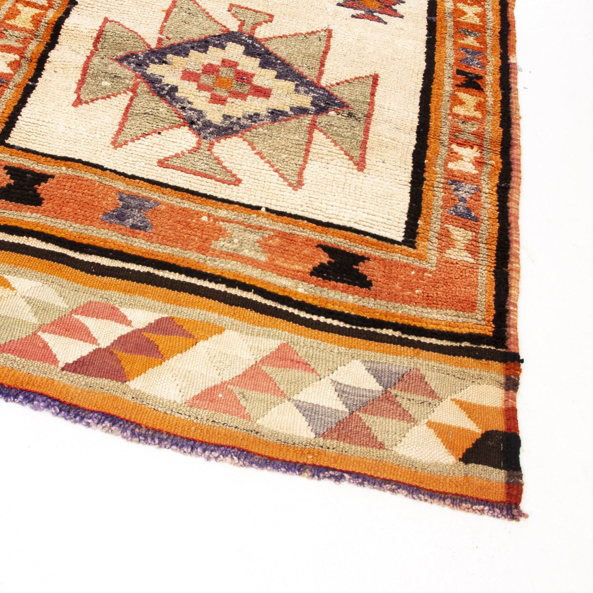 Elmekia - (3'1" x 13'4") Vintage Turkish Runner Rug