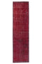 2'6" x 9'5" Vintage Turkish Red Runner Rug
