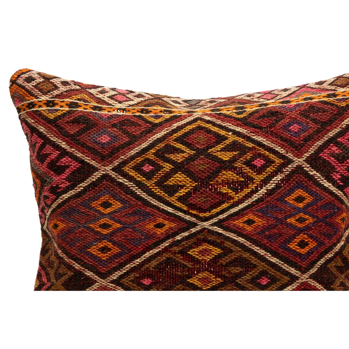 Oriental Kilim Throw Pillow Case 16" x 16"