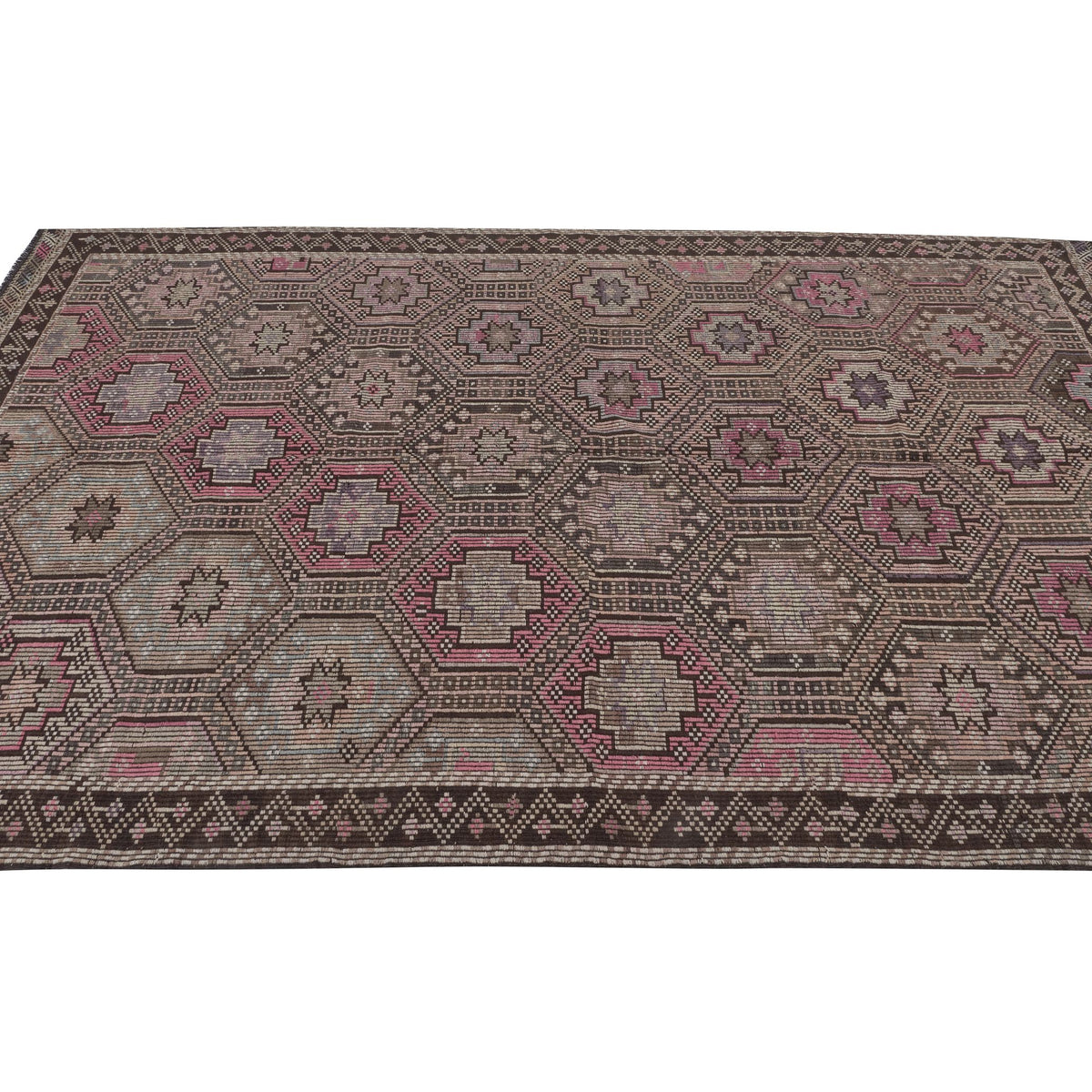 Oldinka - (6' x 10'5'') Vintage Turkish Kilim