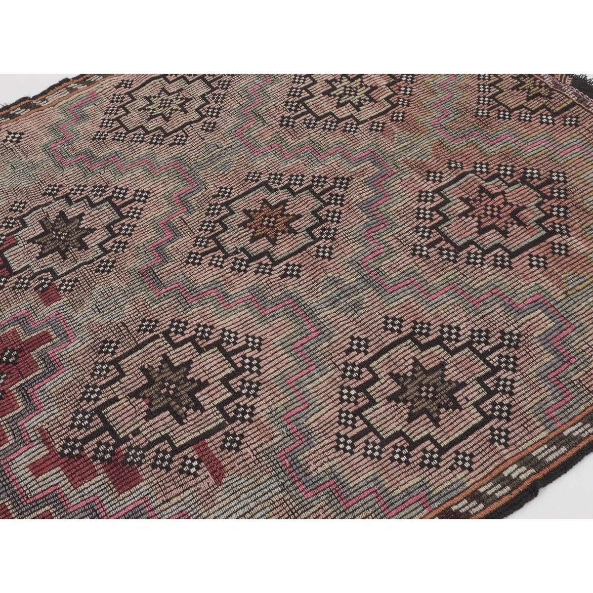 Merti - (5'8 x 6'11'') Vintage Turkish Kilim