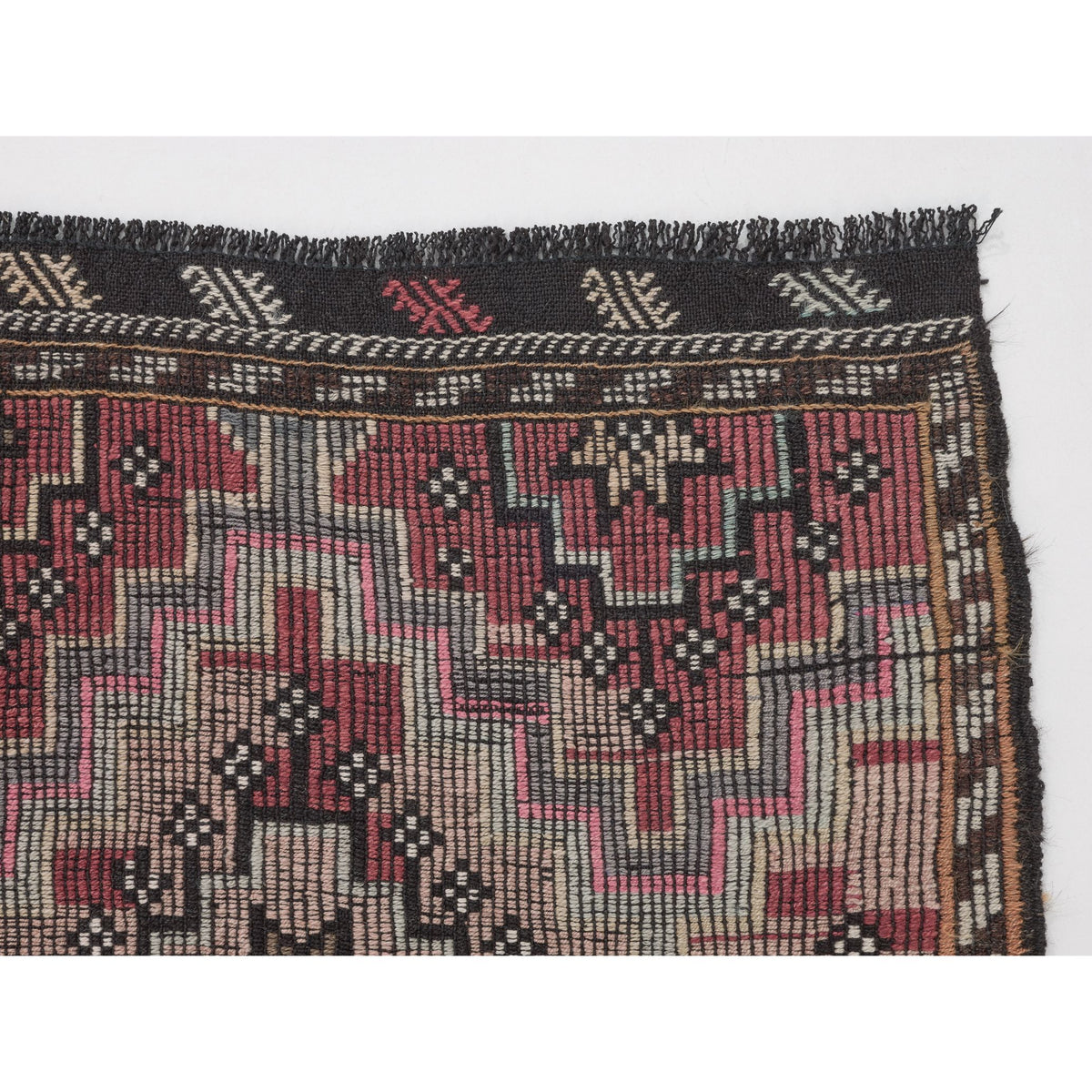 Merti - (5'8 x 6'11'') Vintage Turkish Kilim