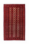 3'6" x 6' Vintage Turkoman Red Area Rug