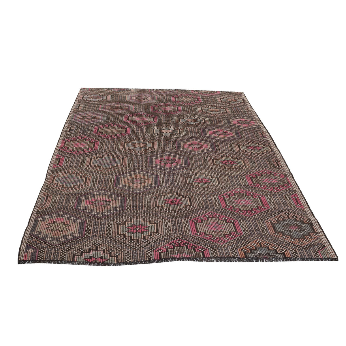 Timau - (5'9 x 9'1'') Vintage Turkish Kilim