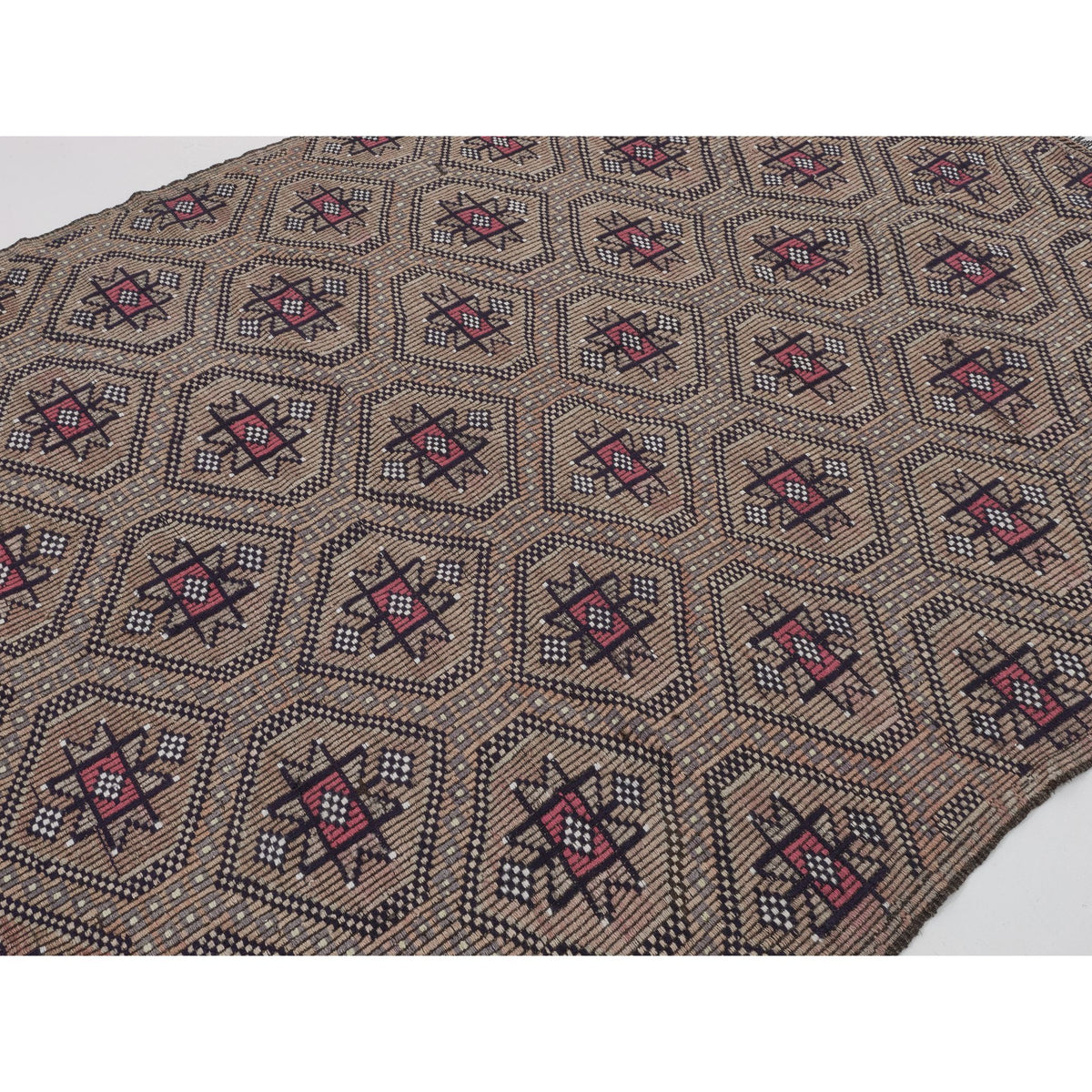 Handeni - (6'2'' x 9'10'') Vintage Turkish Kilim