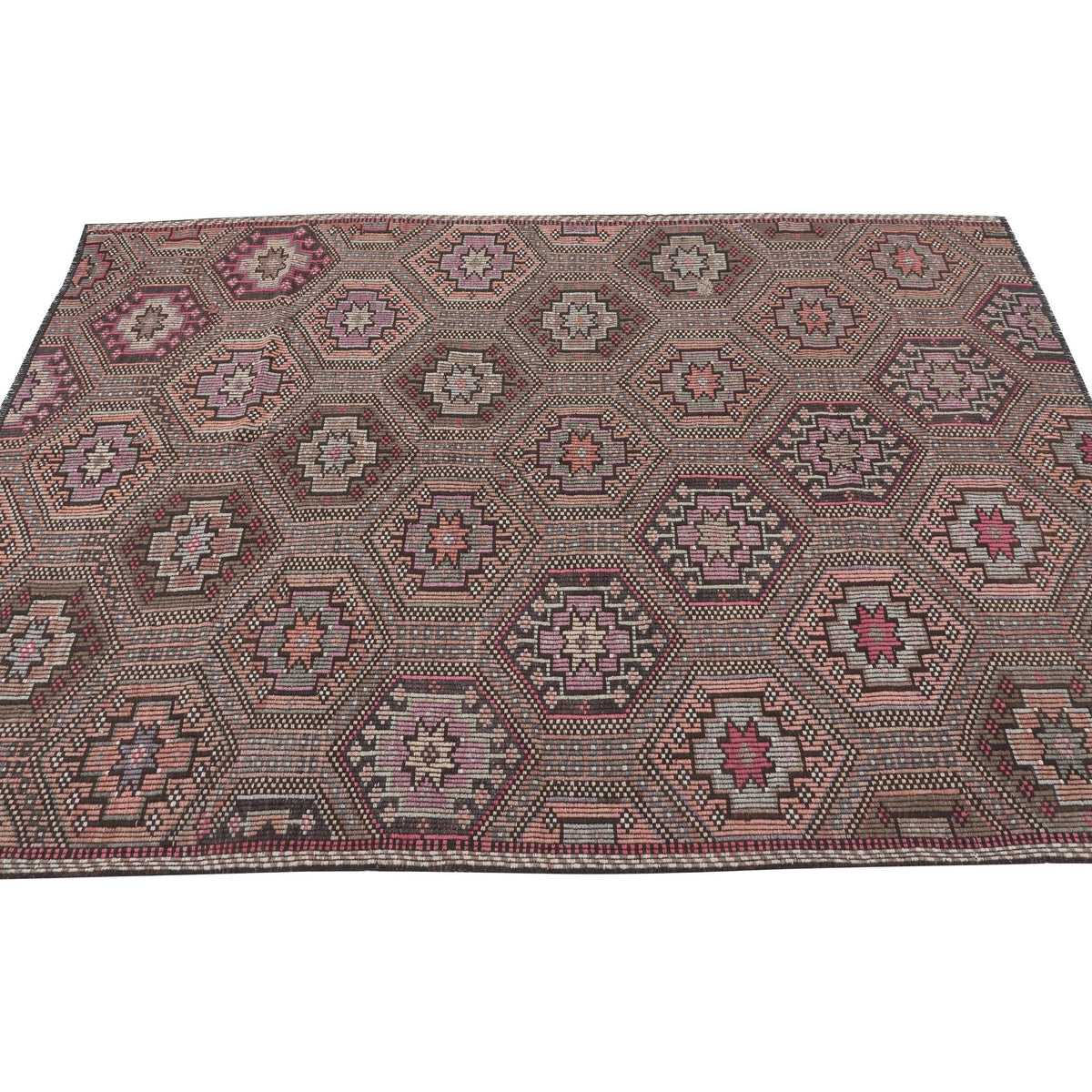 Merille - (5'5'' x 8'3'') Vintage Turkish Kilim