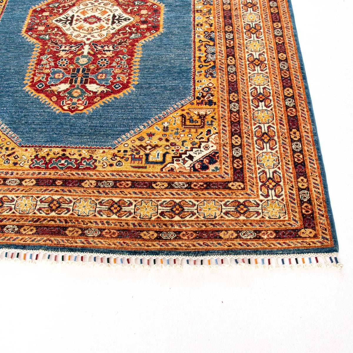 Koumra - (5'1'' x 6'7'') Oriental Mesopotamian Rug