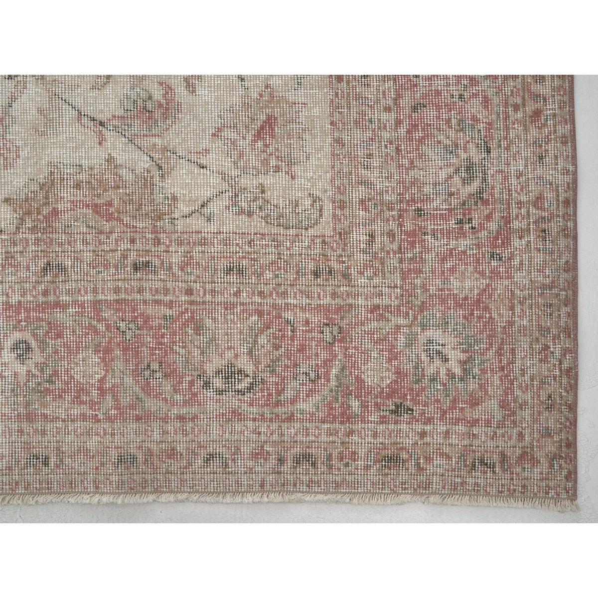 Zainal - (6'7'' x 9'8'') Vintage Turkish Rug