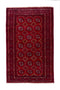 3'3" x 5'4" Red Small Turkish Rug